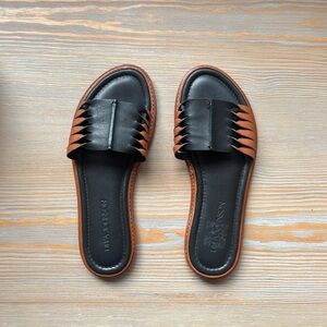 Ulla Johnson Ameya Leather Slide Sandals EUC